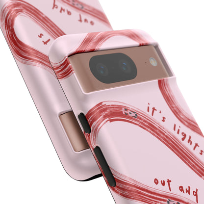 Pink and Red Lights Out F1 Phone Case Design, Trendy F1 Gift, Formula 1 Gift, Cute F1 Phone Case, Unique Formula One Phone Case