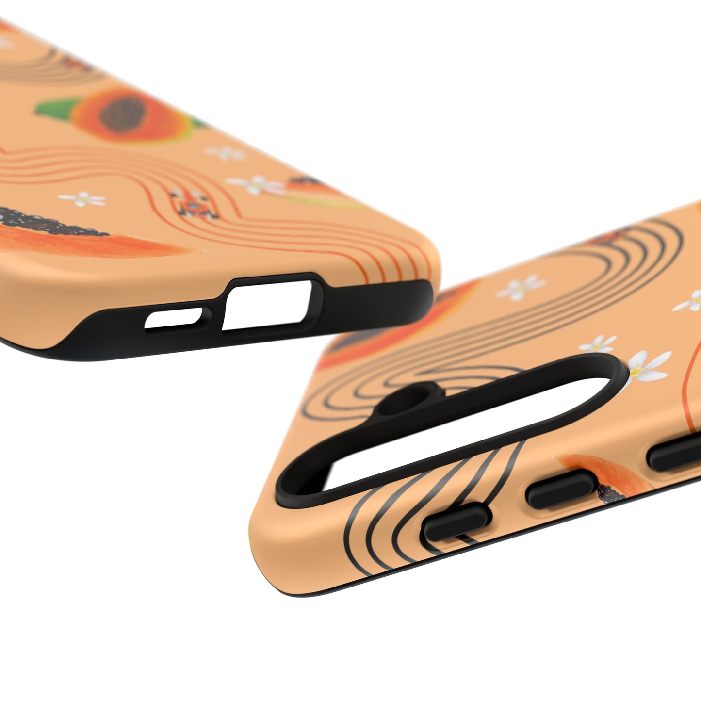 Orange F1 McLaren and Papaya Phone Case, Trendy F1 Gift, Formula 1 Gift, Cute Fruit F1 Phone Case, Unique Phone Case