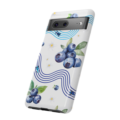F1 Williams and Blueberries Phone Case, Trendy F1 Gift, Formula 1 Gift, Cute Fruit F1 Phone Case, Unique Phone Case