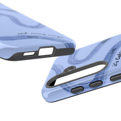 F1 Phone Case Monochrome Blue Painted "its lights out and away we go", Trendy F1 Gift, Formula 1 Gift, Cute F1 Phone Case, Phone Case