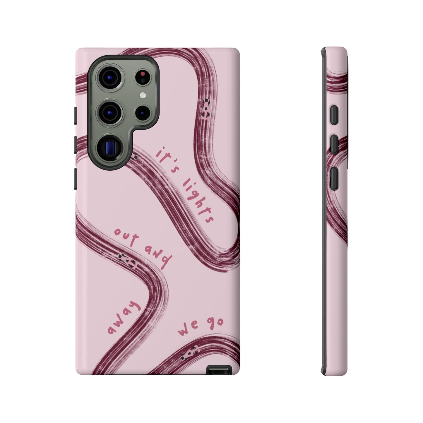 Pink Lights Out F1 Phone Case Design, Trendy F1 Gift, Formula 1 Gift, Cute F1 Phone Case, Unique Formula One Phone Case