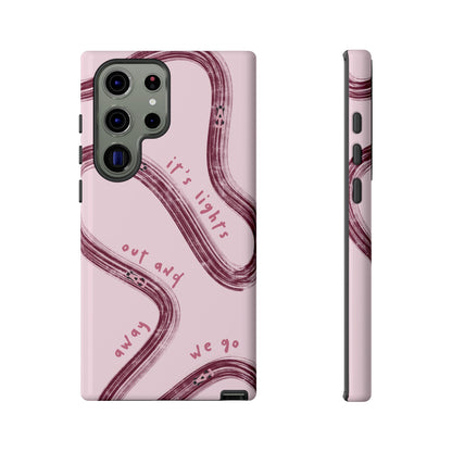 Pink Lights Out F1 Phone Case Design, Trendy F1 Gift, Formula 1 Gift, Cute F1 Phone Case, Unique Formula One Phone Case