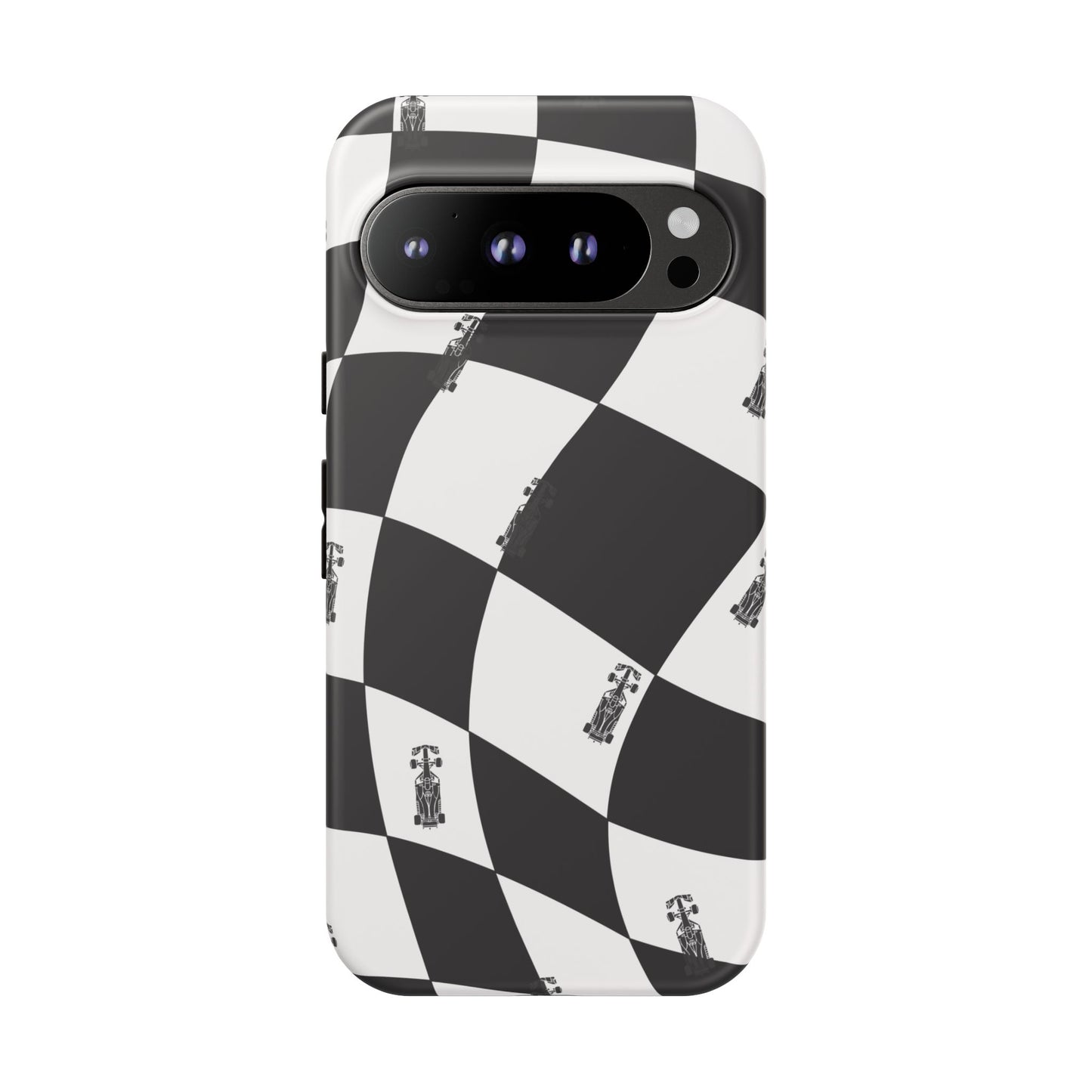 F1 Phone Case Black and White Checkered Design, Trendy F1 Gift, Formula 1 Gift, Cute F1 Phone Case, Unique Formula One Phone Case