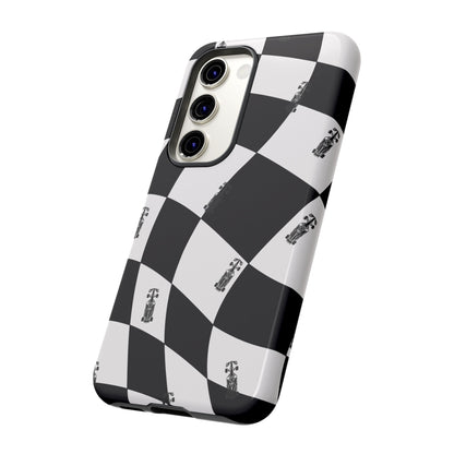 F1 Phone Case Black and White Checkered Design, Trendy F1 Gift, Formula 1 Gift, Cute F1 Phone Case, Unique Formula One Phone Case