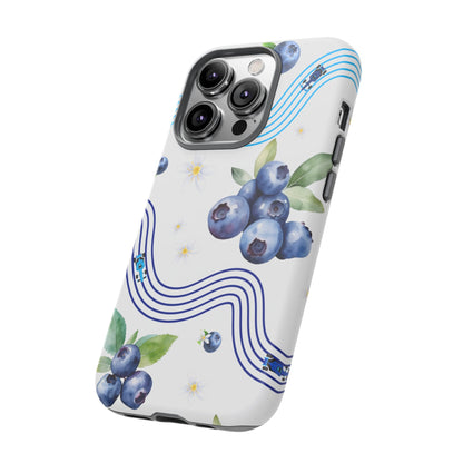 F1 Williams and Blueberries Phone Case, Trendy F1 Gift, Formula 1 Gift, Cute Fruit F1 Phone Case, Unique Phone Case