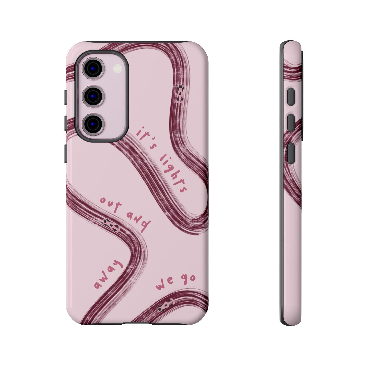 Pink Lights Out F1 Phone Case Design, Trendy F1 Gift, Formula 1 Gift, Cute F1 Phone Case, Unique Formula One Phone Case