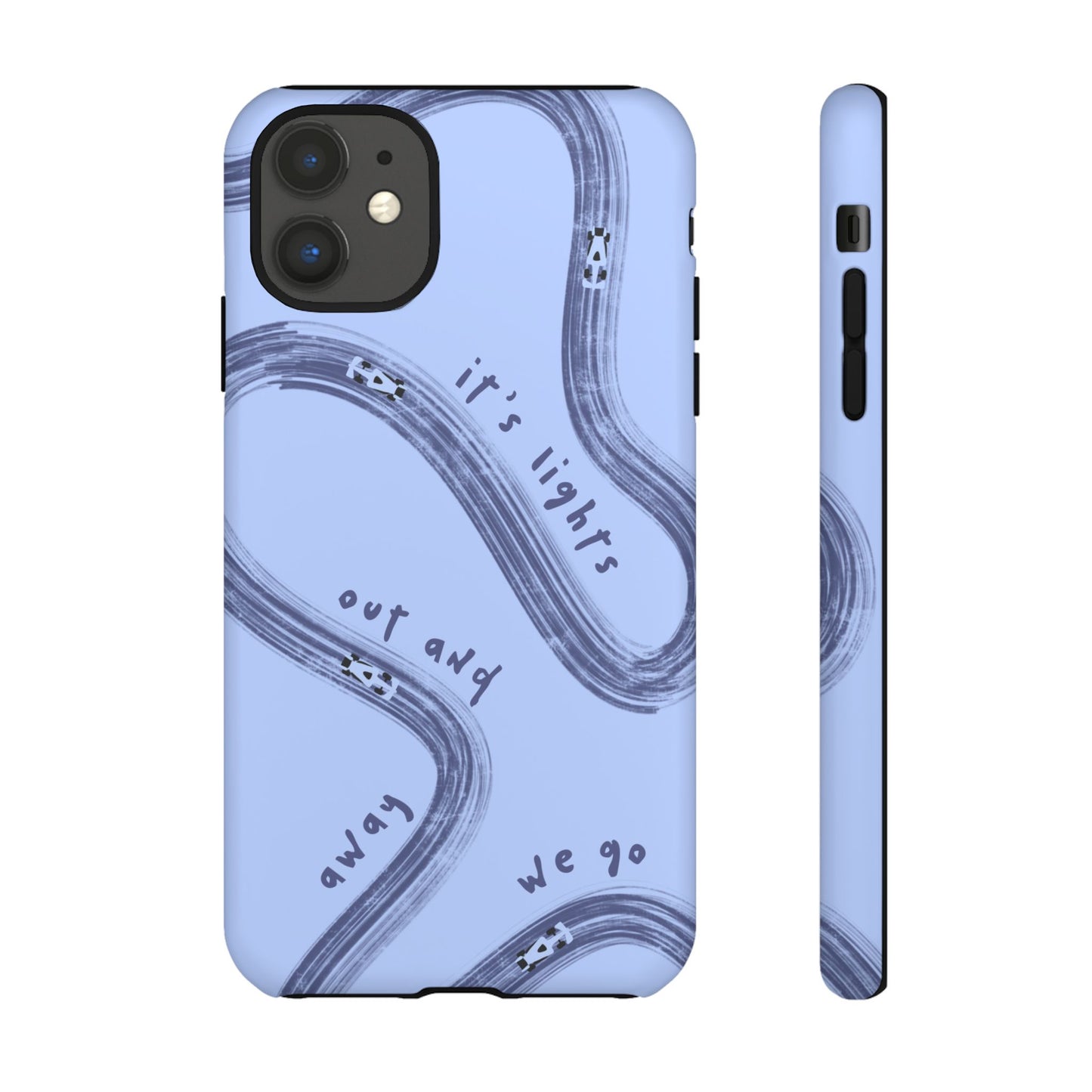 Blue Lights Out F1 Phone Case Design, Trendy F1 Gift, Formula 1 Gift, Cute F1 Phone Case, Unique Formula One Phone Case
