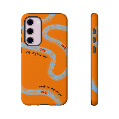 F1 Phone Case McLaren Painted "its lights out and away we go", Trendy F1 Gift, Formula 1 Gift, Cute F1 Phone Case, Phone Case