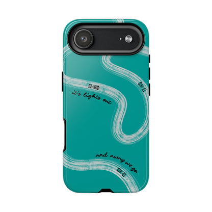 Mercedes F1 Phone Case Painted "its lights out and away we go", Trendy F1 Gift, Formula 1 Gift, Cute F1 Phone Case
