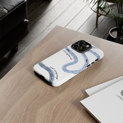 F1 Phone Case Blue Painted "its lights out and away we go", Trendy F1 Gift, Formula 1 Gift, Cute F1 Phone Case, Gift for F1 Fans