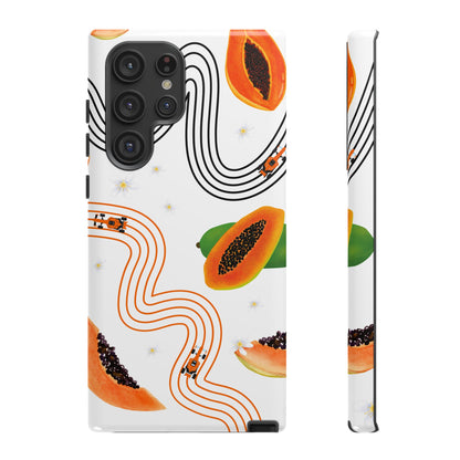 F1 McLaren and Papaya Phone Case , Trendy F1 Gift, Formula 1 Gift, Cute Fruit F1 Phone Case, Unique Phone Case