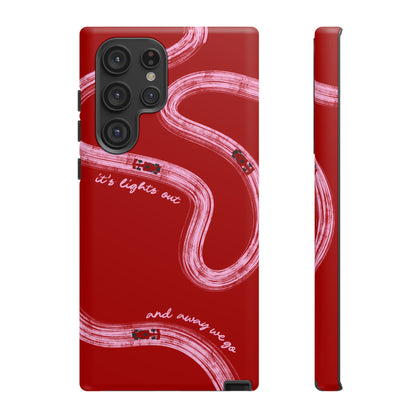 Red and Pink Lights Out F1 Phone Case Design, Trendy F1 Gift, Formula 1 Gift, Cute F1 Phone Case, Unique Formula One Phone Case