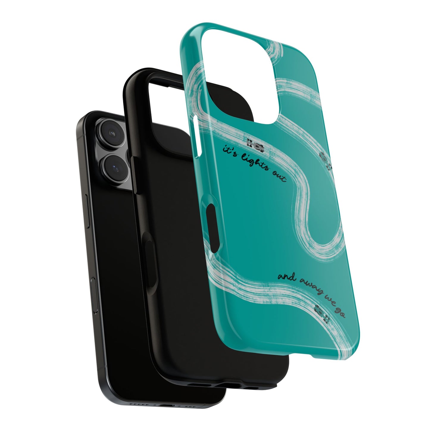 Mercedes F1 Phone Case Painted "its lights out and away we go", Trendy F1 Gift, Formula 1 Gift, Cute F1 Phone Case