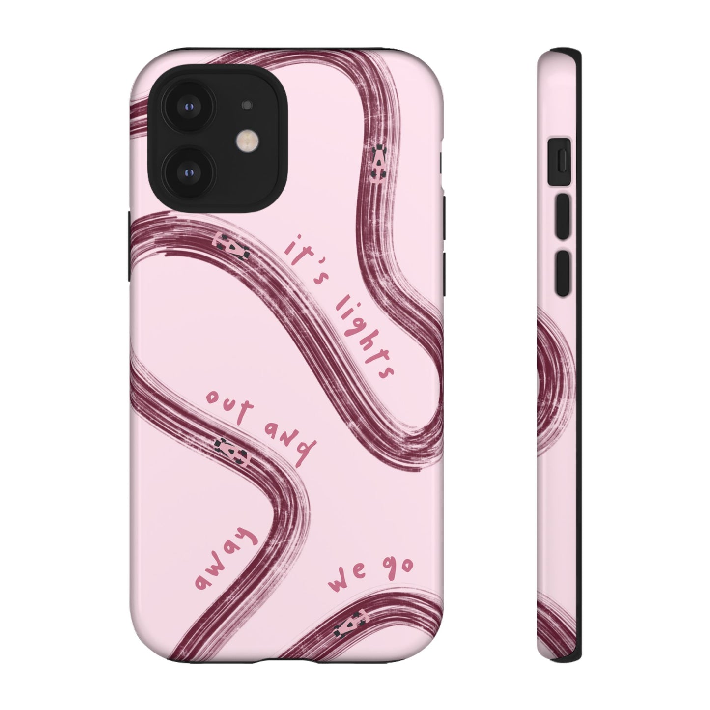 Pink Lights Out F1 Phone Case Design, Trendy F1 Gift, Formula 1 Gift, Cute F1 Phone Case, Unique Formula One Phone Case