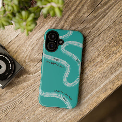 Mercedes F1 Phone Case Painted "its lights out and away we go", Trendy F1 Gift, Formula 1 Gift, Cute F1 Phone Case