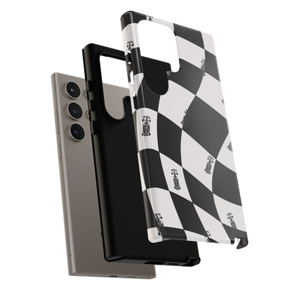 F1 Phone Case Black and White Checkered Design, Trendy F1 Gift, Formula 1 Gift, Cute F1 Phone Case, Unique Formula One Phone Case