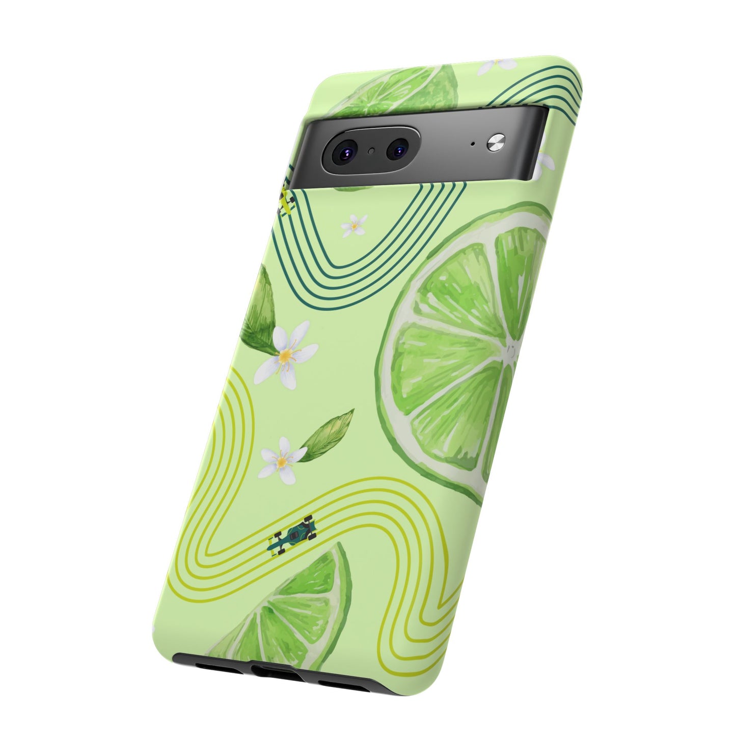 Green F1 Aston Martin and Lime Phone Case, Trendy F1 Gift, Formula 1 Gift, Cute Fruit F1 Phone Case, Unique Phone Case