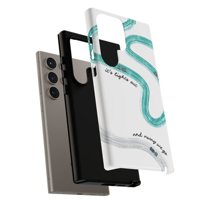 Mercedes F1 Phone Case Painted "its lights out and away we go", Trendy F1 Gift, Formula 1 Gift, Cute F1 Phone Case