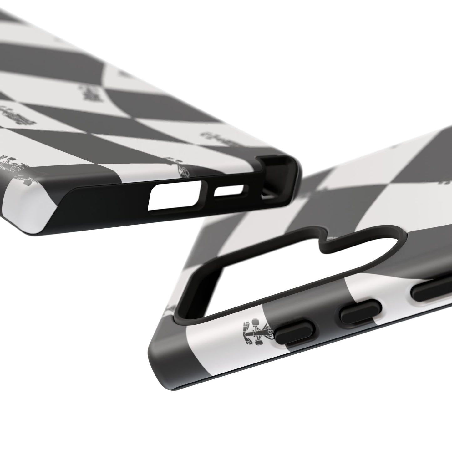 F1 Phone Case Black and White Checkered Design, Trendy F1 Gift, Formula 1 Gift, Cute F1 Phone Case, Unique Formula One Phone Case
