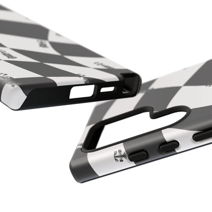 F1 Phone Case Black and White Checkered Design, Trendy F1 Gift, Formula 1 Gift, Cute F1 Phone Case, Unique Formula One Phone Case