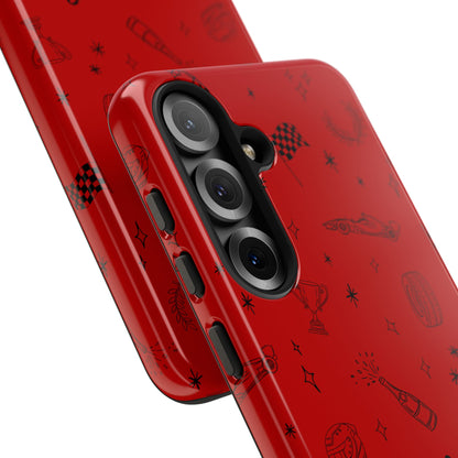 F1 Ferrari Racing Doodle "Forza Ferrari" F1 Phone Case Design