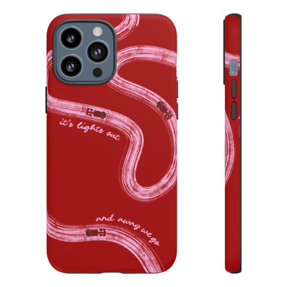 Red and Pink Lights Out F1 Phone Case Design, Trendy F1 Gift, Formula 1 Gift, Cute F1 Phone Case, Unique Formula One Phone Case