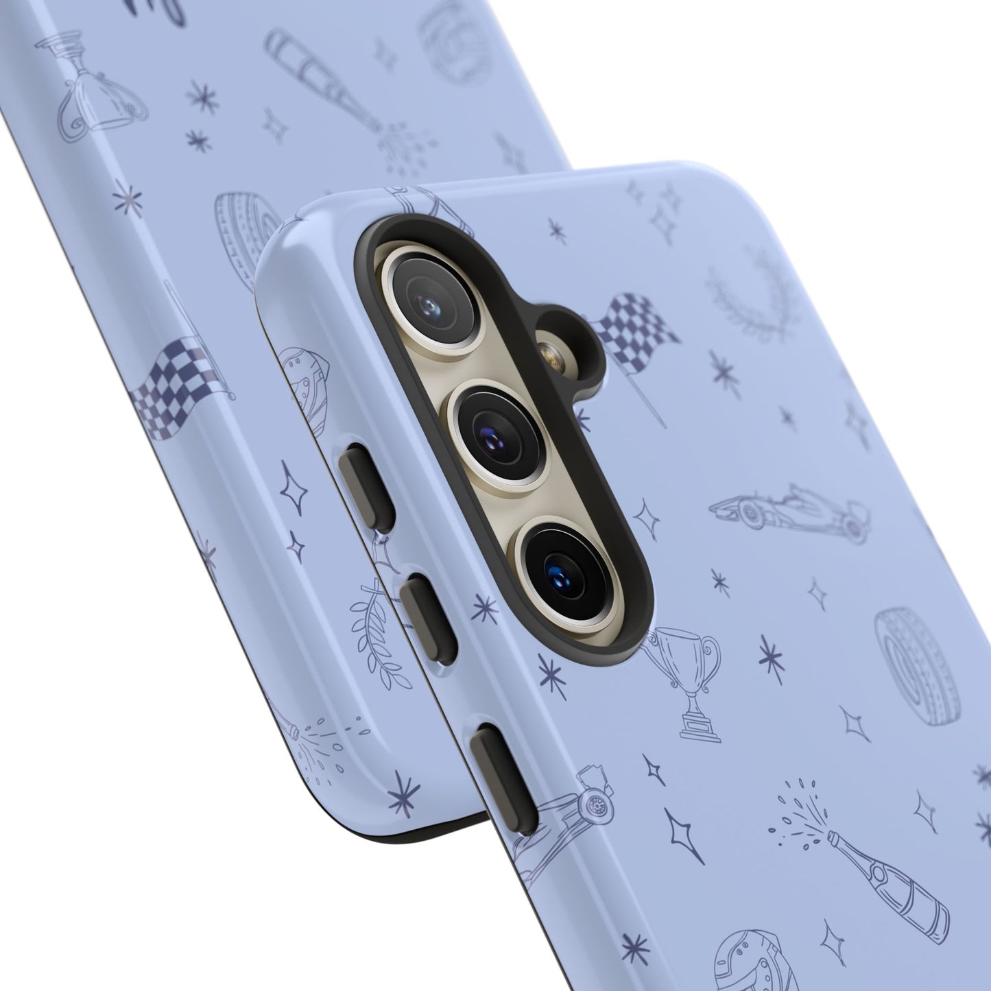 Blue Doodle "Simply Lovely" F1 Phone Case Design