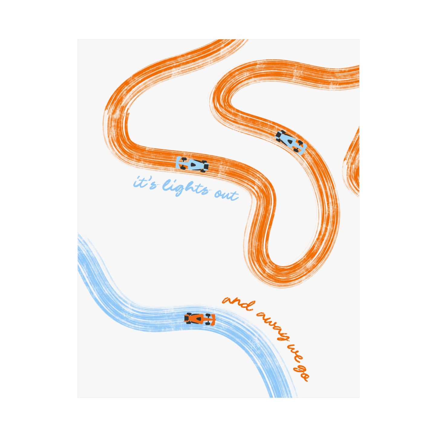 McLaren F1 Matte Vertical Poster | F1 Giclée Art Print (US SIZING)