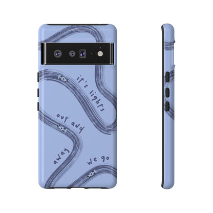 Blue Lights Out F1 Phone Case Design, Trendy F1 Gift, Formula 1 Gift, Cute F1 Phone Case, Unique Formula One Phone Case