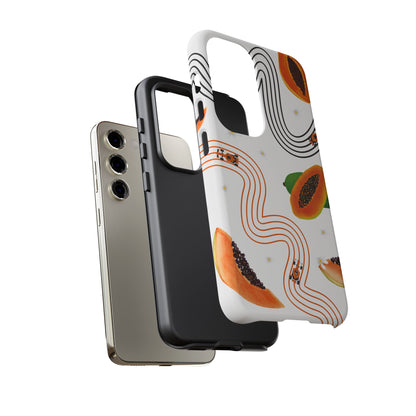 F1 McLaren and Papaya Phone Case , Trendy F1 Gift, Formula 1 Gift, Cute Fruit F1 Phone Case, Unique Phone Case