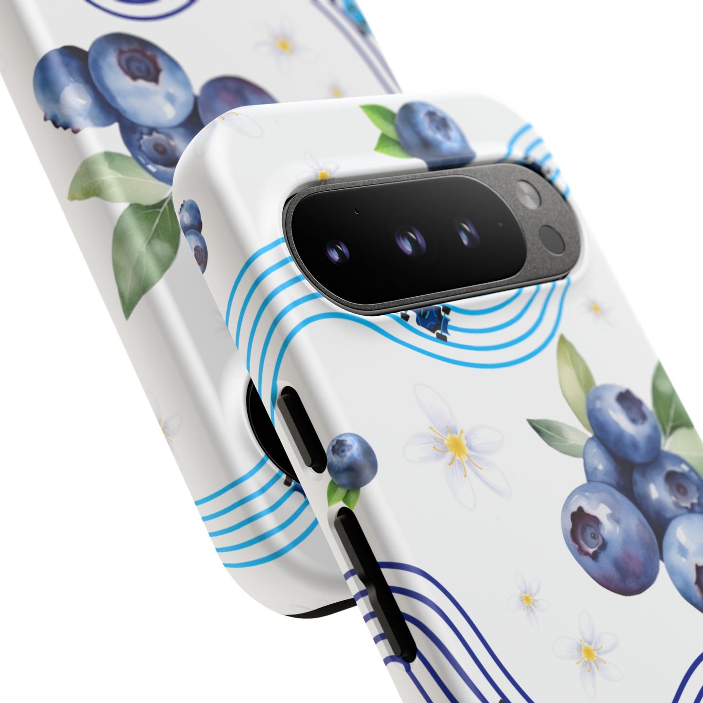 F1 Williams and Blueberries Phone Case, Trendy F1 Gift, Formula 1 Gift, Cute Fruit F1 Phone Case, Unique Phone Case