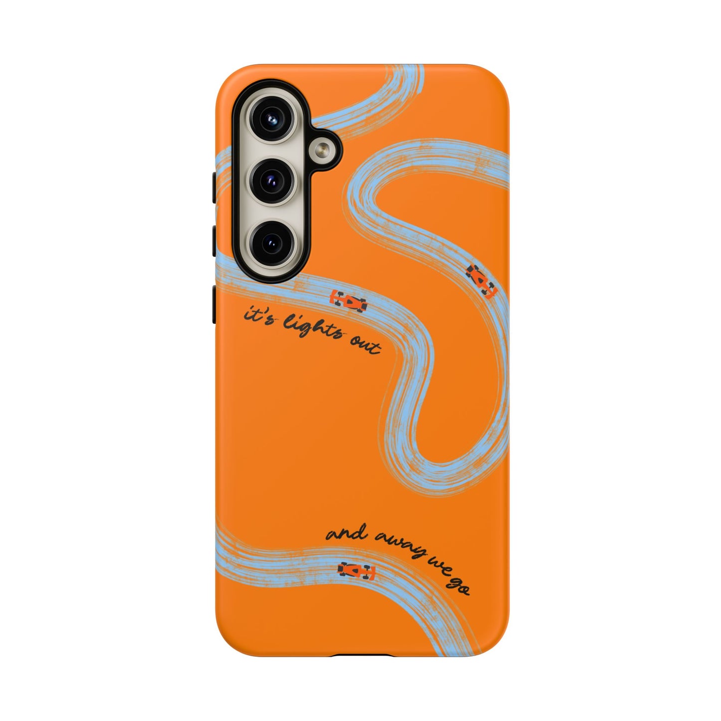F1 Phone Case McLaren Painted "its lights out and away we go", Trendy F1 Gift, Formula 1 Gift, Cute F1 Phone Case, Phone Case