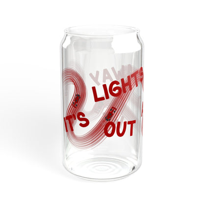 F1 Red It's Lights Out sipper glass | 16oz