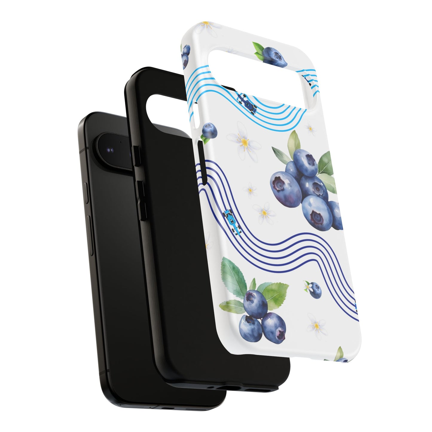 F1 Williams and Blueberries Phone Case, Trendy F1 Gift, Formula 1 Gift, Cute Fruit F1 Phone Case, Unique Phone Case
