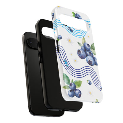 F1 Williams and Blueberries Phone Case, Trendy F1 Gift, Formula 1 Gift, Cute Fruit F1 Phone Case, Unique Phone Case