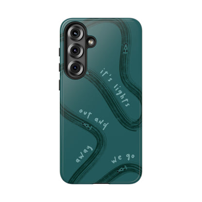 Teal Lights Out F1 Phone Case Design, Trendy F1 Gift, Formula 1 Gift, Cute F1 Phone Case, Unique Formula One Phone Case