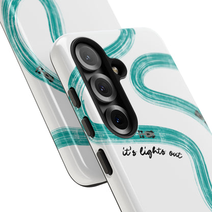 Mercedes F1 Phone Case Painted "its lights out and away we go", Trendy F1 Gift, Formula 1 Gift, Cute F1 Phone Case