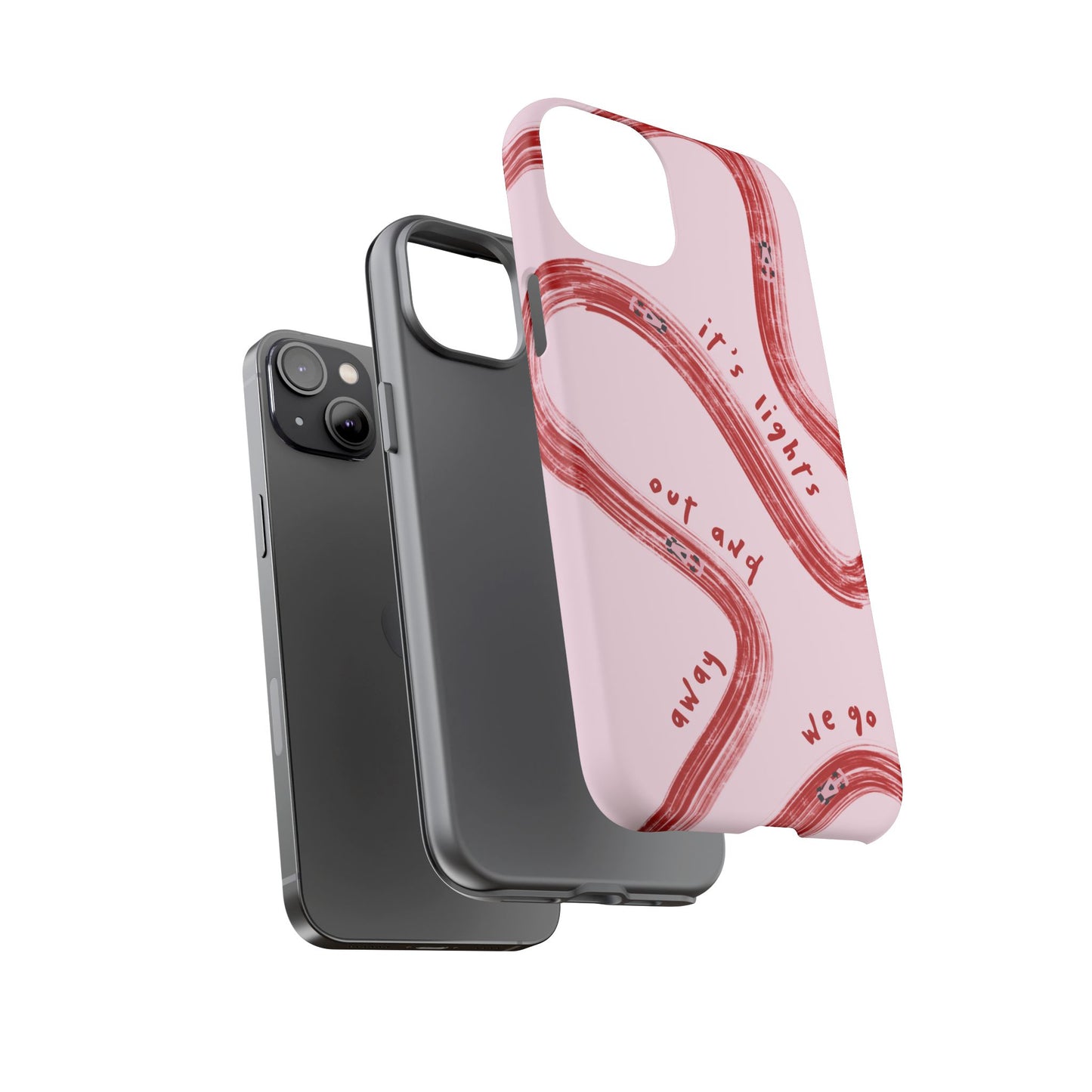Pink and Red Lights Out F1 Phone Case Design, Trendy F1 Gift, Formula 1 Gift, Cute F1 Phone Case, Unique Formula One Phone Case