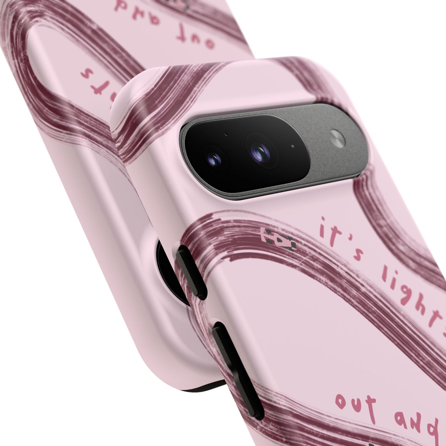 Pink Lights Out F1 Phone Case Design, Trendy F1 Gift, Formula 1 Gift, Cute F1 Phone Case, Unique Formula One Phone Case
