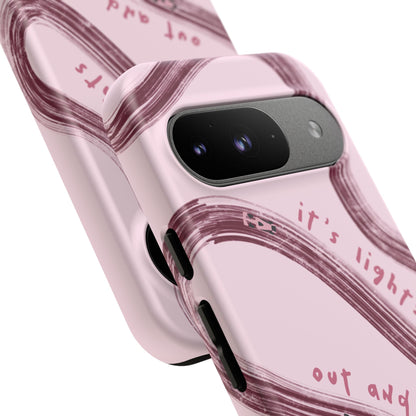 Pink Lights Out F1 Phone Case Design, Trendy F1 Gift, Formula 1 Gift, Cute F1 Phone Case, Unique Formula One Phone Case