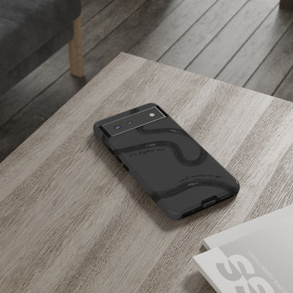 F1 Phone Case Monochrome Black Painted "its lights out and away we go", Trendy F1 Gift, Formula 1 Gift, Cute F1 Phone Case, Phone Case