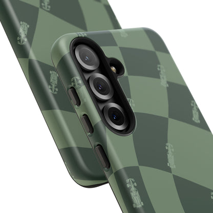 F1 Phone Case Green Checkerboard Design, Trendy F1 Gift, Formula 1 Gift, Cute F1 Phone Case, Unique Formula One Phone Case