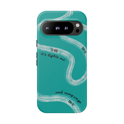 Mercedes F1 Phone Case Painted "its lights out and away we go", Trendy F1 Gift, Formula 1 Gift, Cute F1 Phone Case