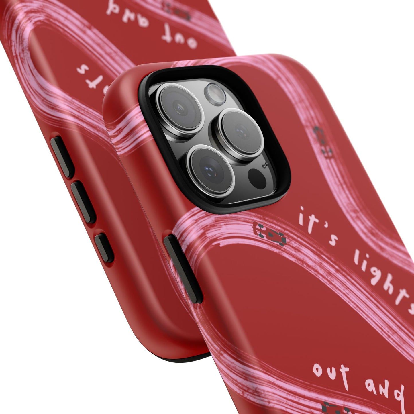 Red and Pink Lights Out F1 Phone Case Design, Trendy F1 Gift, Formula 1 Gift, Cute F1 Phone Case, Unique Formula One Phone Case