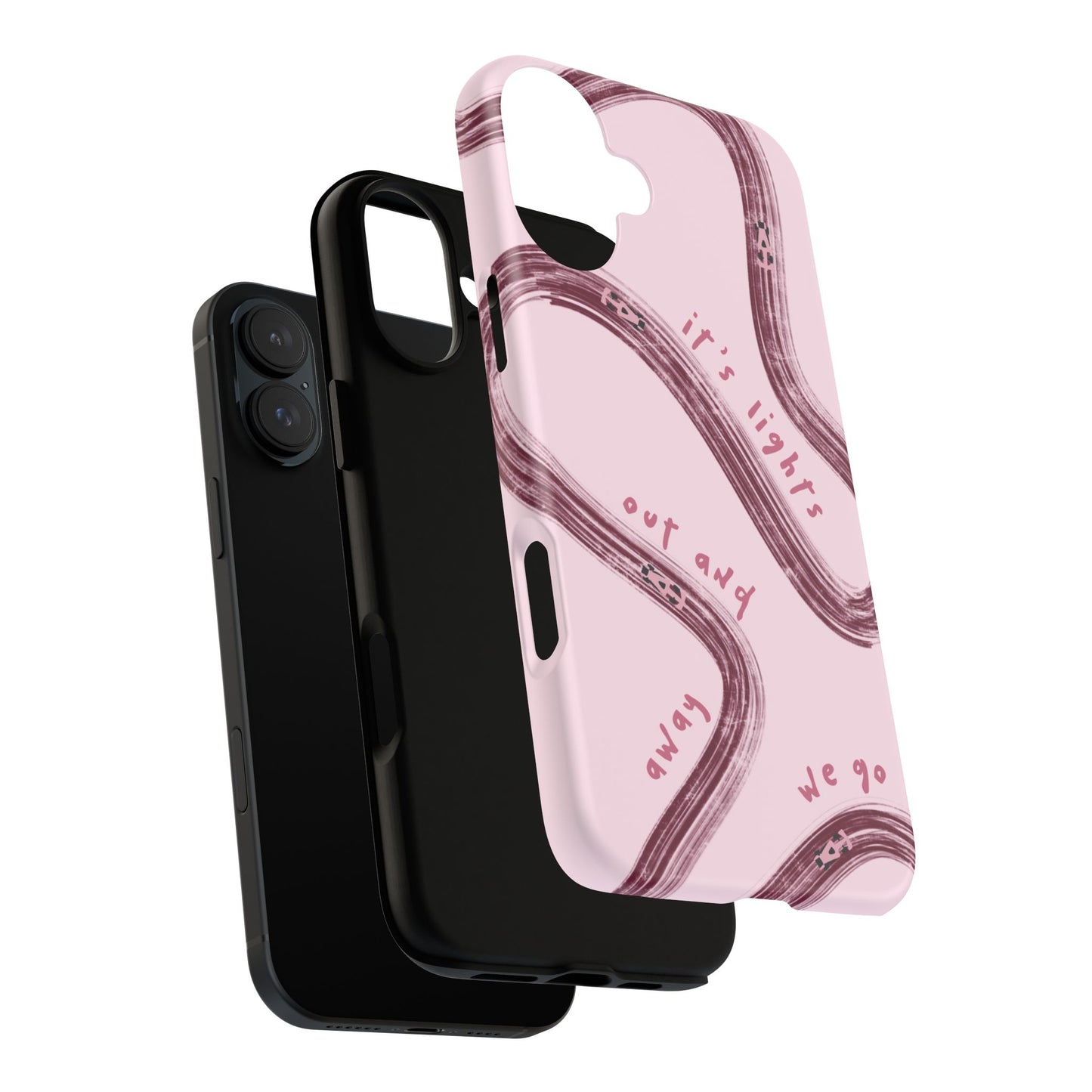 Pink Lights Out F1 Phone Case Design, Trendy F1 Gift, Formula 1 Gift, Cute F1 Phone Case, Unique Formula One Phone Case
