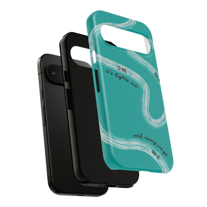Mercedes F1 Phone Case Painted "its lights out and away we go", Trendy F1 Gift, Formula 1 Gift, Cute F1 Phone Case