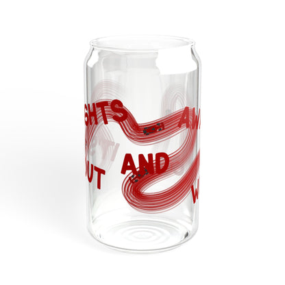 F1 Red It's Lights Out sipper glass | 16oz