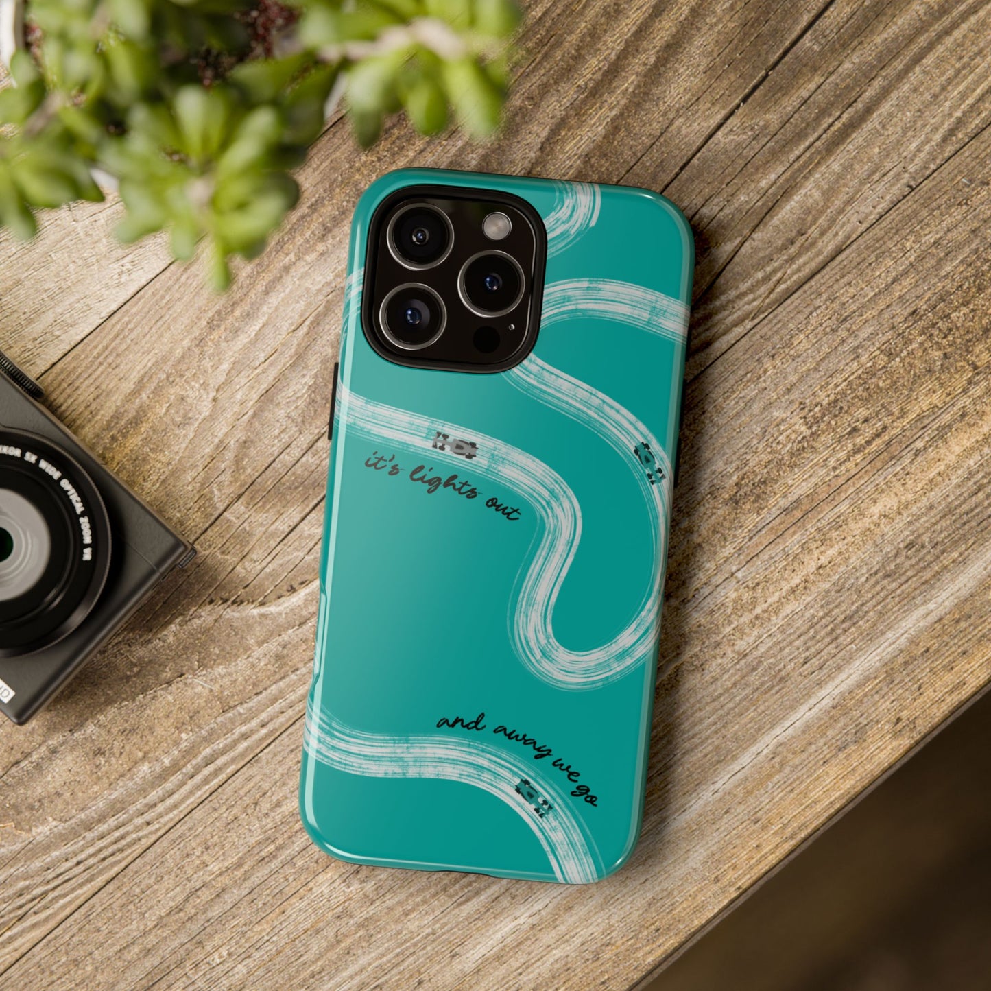 Mercedes F1 Phone Case Painted "its lights out and away we go", Trendy F1 Gift, Formula 1 Gift, Cute F1 Phone Case
