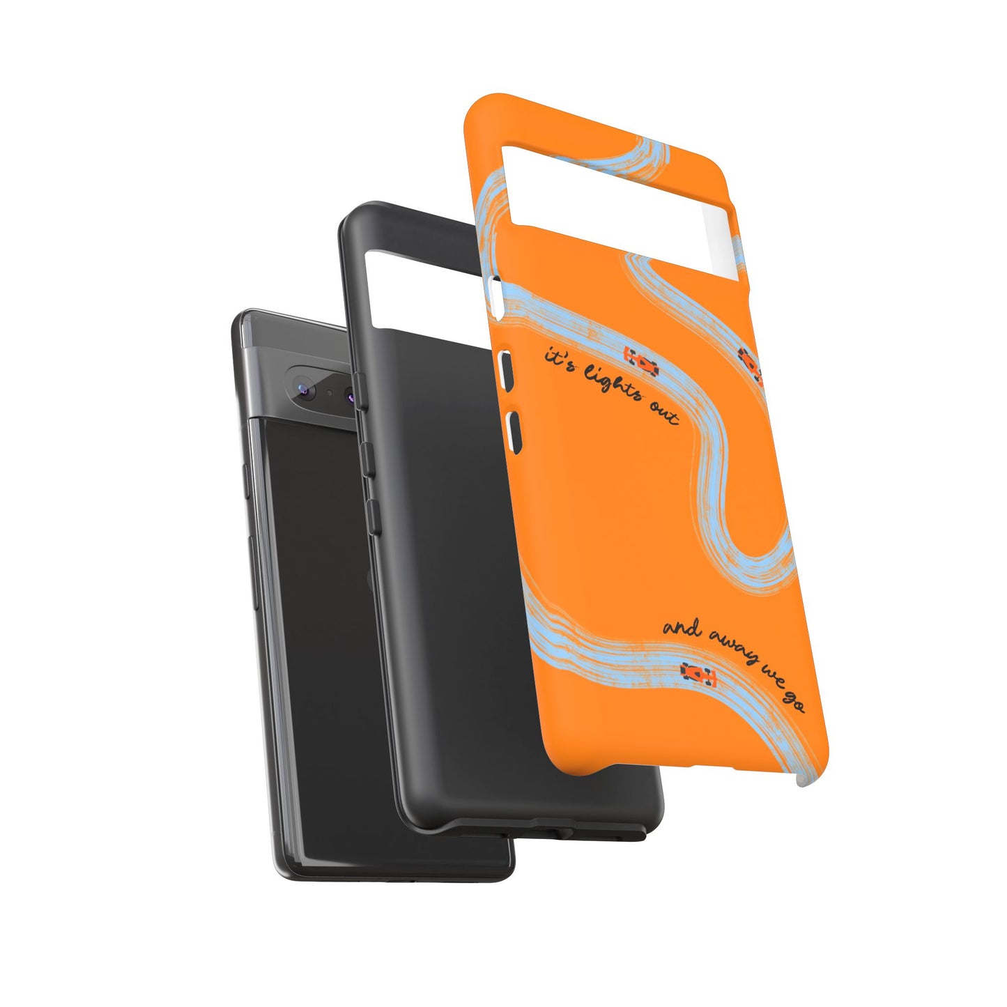 F1 Phone Case McLaren Painted "its lights out and away we go", Trendy F1 Gift, Formula 1 Gift, Cute F1 Phone Case, Phone Case