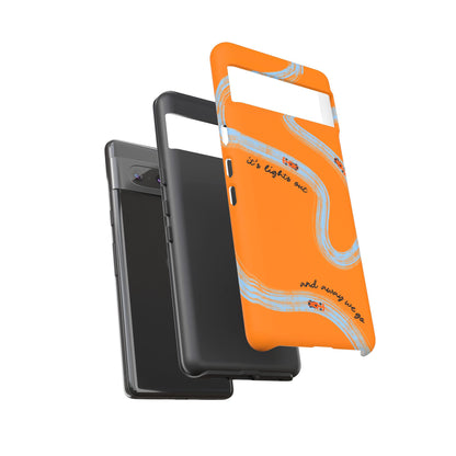 F1 Phone Case McLaren Painted "its lights out and away we go", Trendy F1 Gift, Formula 1 Gift, Cute F1 Phone Case, Phone Case